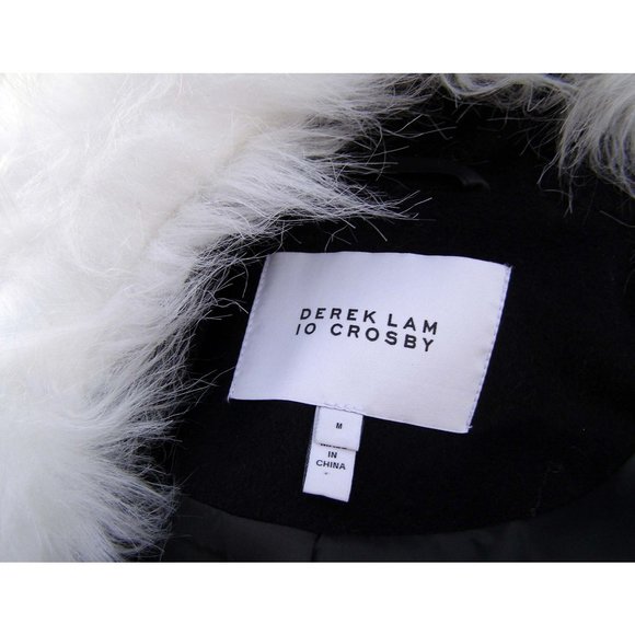 NEW Derek Lam 10 Crosby NAVY Wool blend coat sz M - Picture 6 of 13